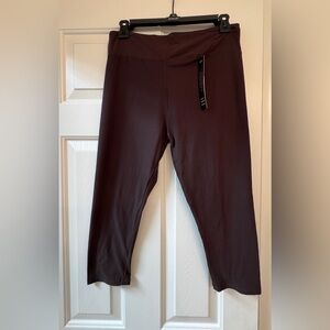 Leggings Depot Chocolate Brown Plus Size Capri Leggings